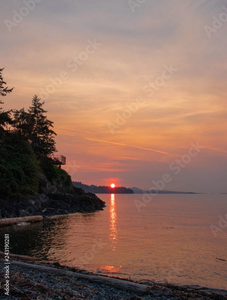 Obraz Red Beach Sunset