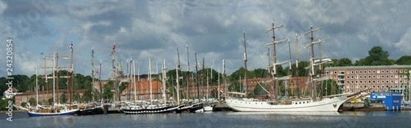 Obraz Kiel Blücherbrücke Panorama