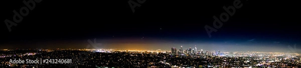 Obraz Los Angeles Skyline at Night at Griffith Observatory