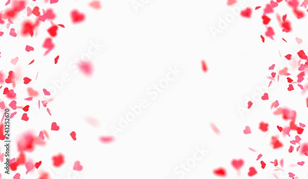 Obraz Spadające serca na Walentynki