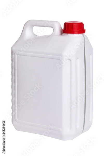Obraz White plastic canister isolated