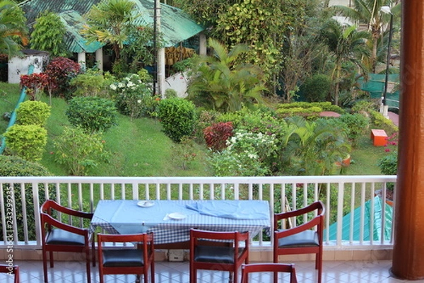 Obraz table and garden