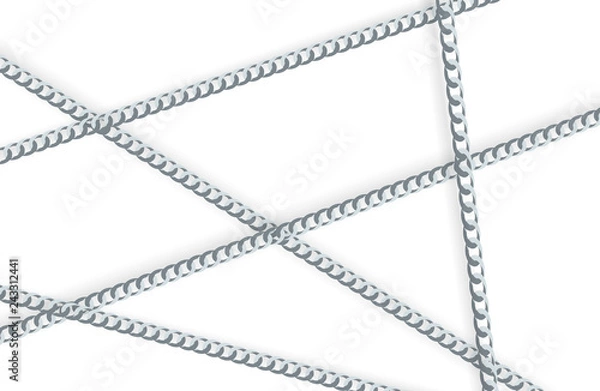 Fototapeta Abstract Gold Chain Background Vector Illustration