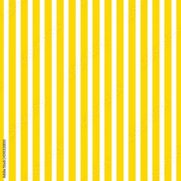 Fototapeta Yellow white stripes vertical upright - concept pattern colorful design style structure decoration abstract geometric background illustration fashion look backdrop wallpaper abstract decoration art