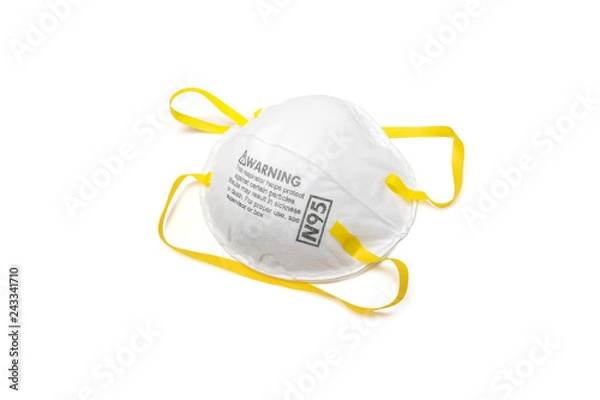 Fototapeta protection factor for N95 Filtering face mask - clipping path