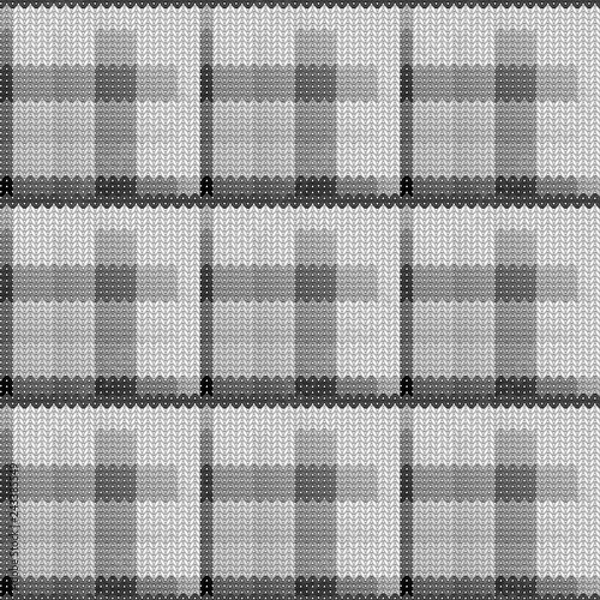 Obraz Seamless background with a knitted texture, imitation of wool. Multicolored diverse squares.