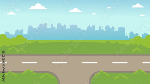 Obraz Road outside the city.