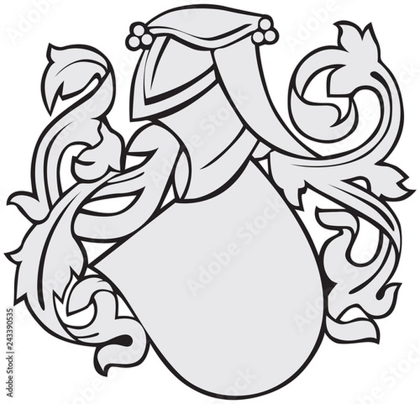 Obraz aristocratic emblem No8