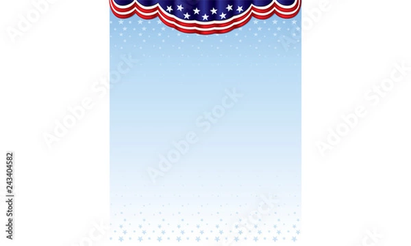 Obraz Red, White, & Blue Banner