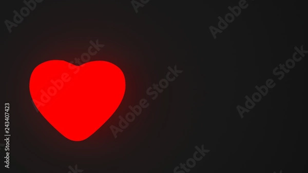 Fototapeta Artwork Background Valentin day - 3d 3d rendering