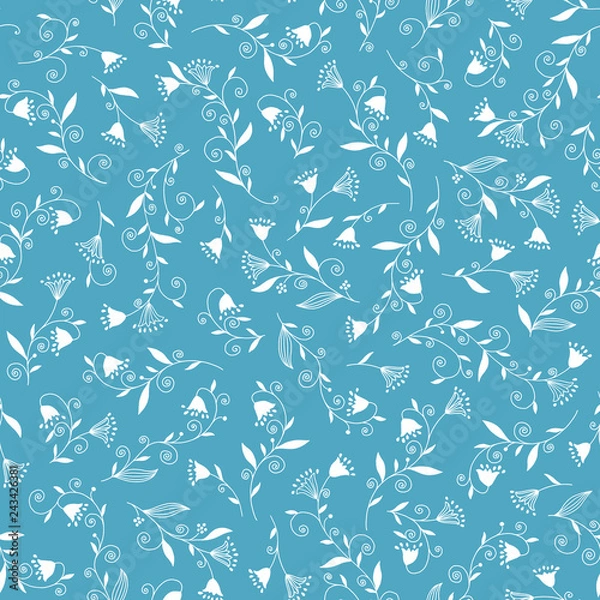 Fototapeta 抽象的な花柄,