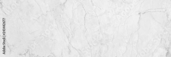 Obraz panoramic white background from marble stone texture for design