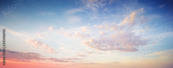 Obraz Pochmurne niebo kolorowe tło