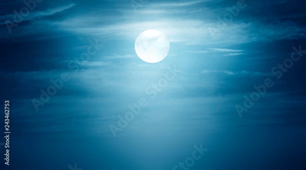 Obraz night moon sky