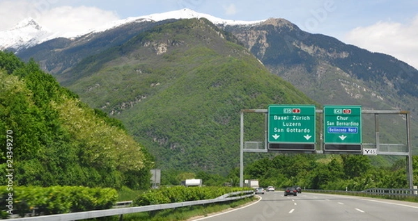 Obraz autostrada transalpejska