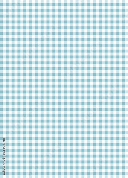 Obraz Aqua gingham pattern