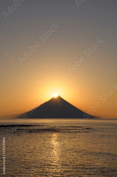 Obraz 元旦のダイヤモンド薩摩富士