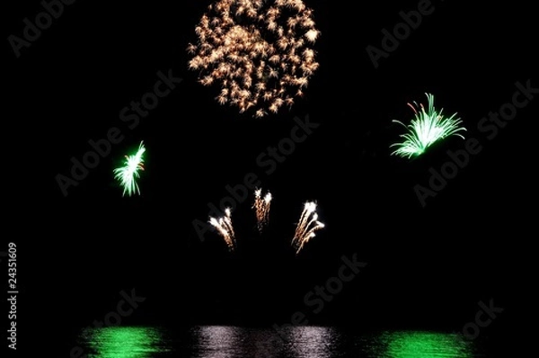 Fototapeta feu et reflets