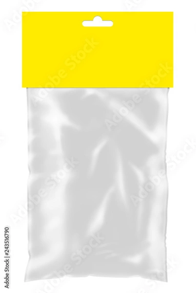 Fototapeta Blank 3D-model with empty colored topper (mockup)