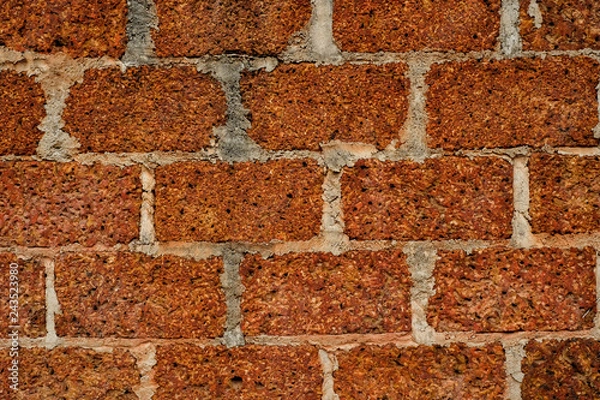 Fototapeta Red brick wall texture background
