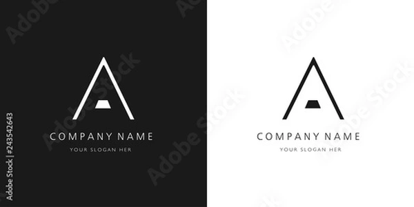 Fototapeta A logo letter design	