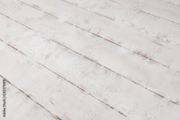 Obraz White old table for background