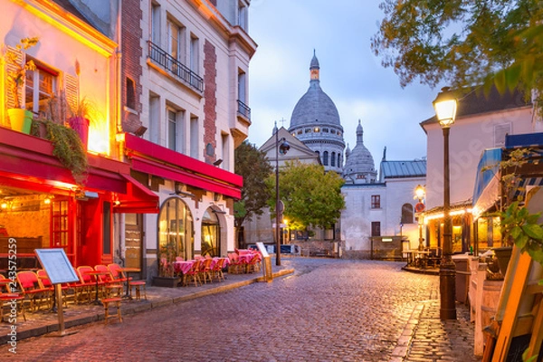 Obraz Montmartre w Paryżu, Francja