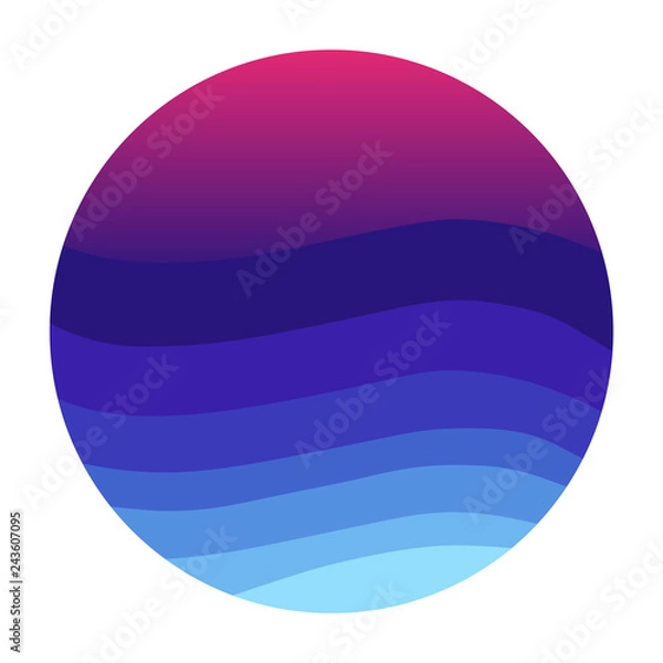 Obraz Sphere bubble logo. Gradient design logo. Round logo design. Creative logo. Web logo. Colorful logo