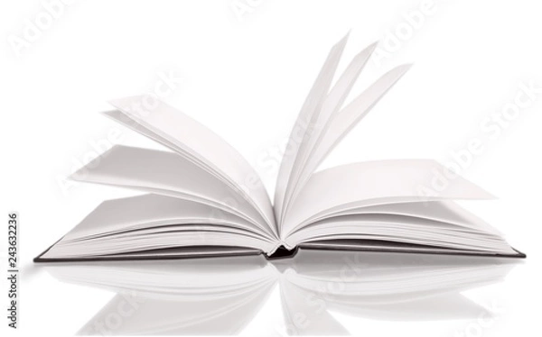 Fototapeta Open book with fluttering pages