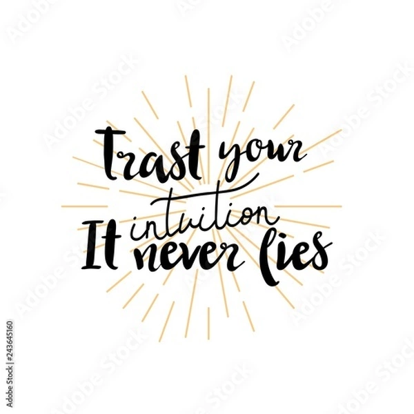 Obraz hand drawn vector lettering