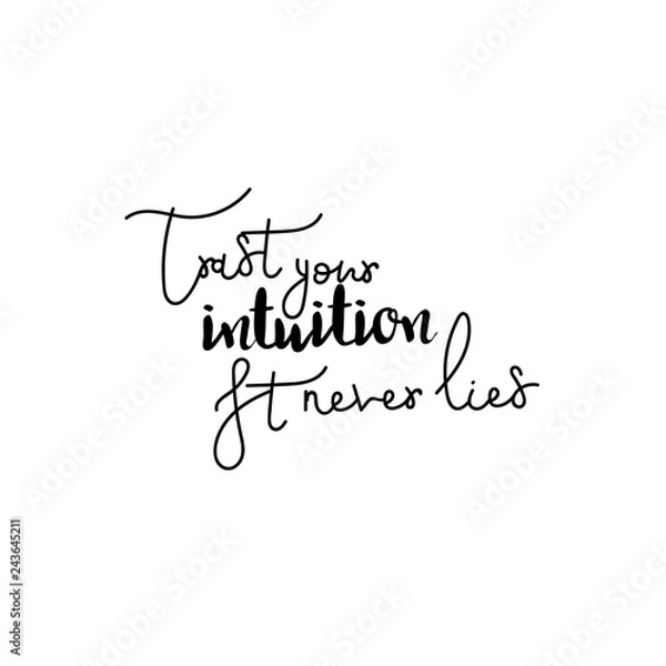 Obraz hand drawn vector lettering