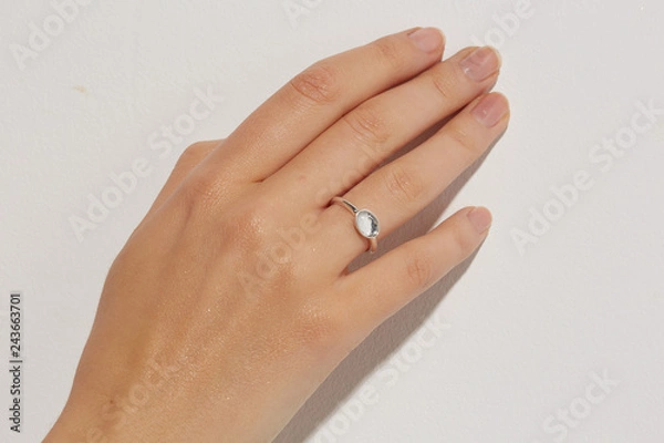 Fototapeta Hand with ring