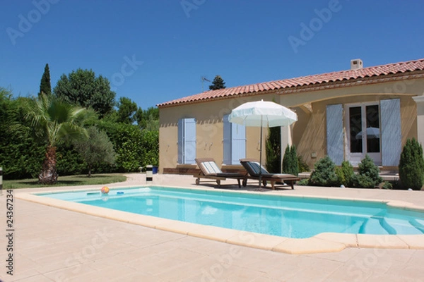 Obraz Willa z basenem