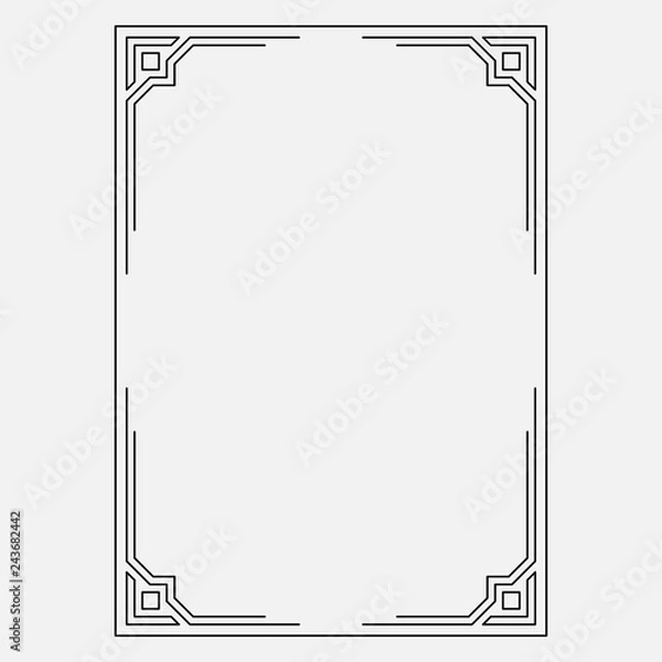 Fototapeta image, decorative ornamental frame