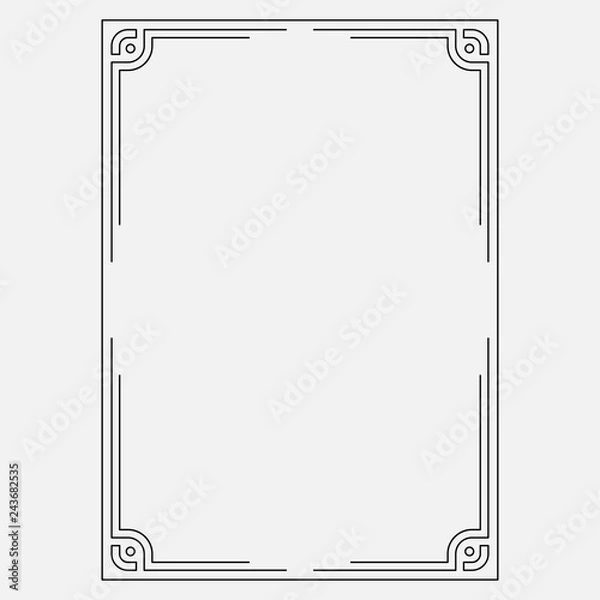 Obraz image, decorative ornamental frame