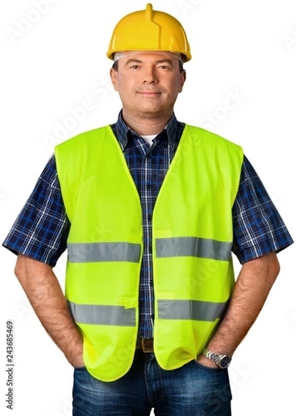 Obraz construction man portrait