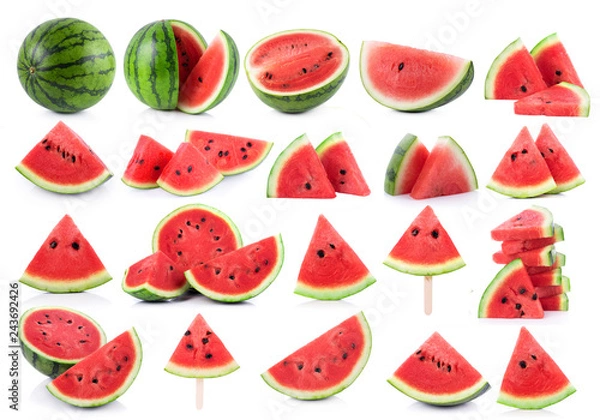 Fototapeta watermelon isolated on white background