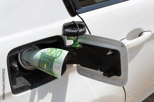 Obraz Geldschein in Tank