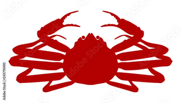 Obraz かに　アイコン　松葉蟹　ベクター