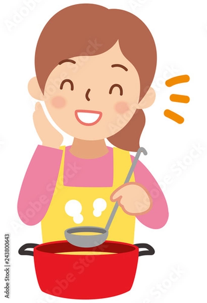 Fototapeta 料理をする女性