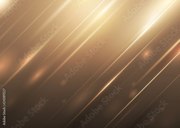 Fototapeta Abstract diagonal lines with lighting on gradient background