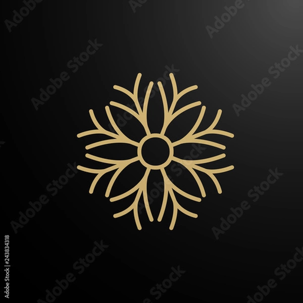 Obraz flower logo icon