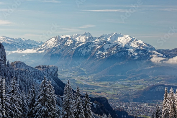 Fototapeta Views of Appenzell Alps in Switzerland