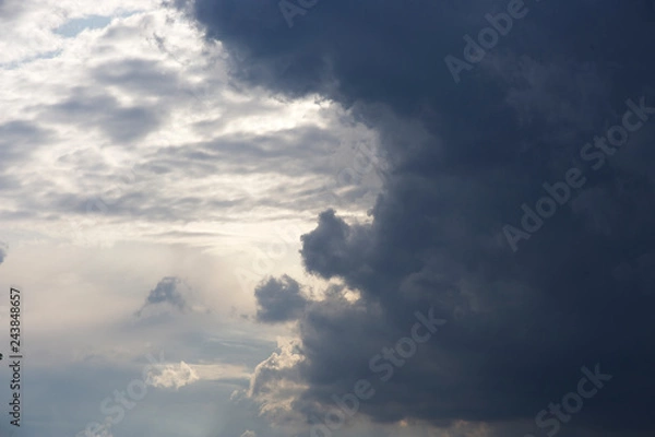 Fototapeta dramatic sky with clouds