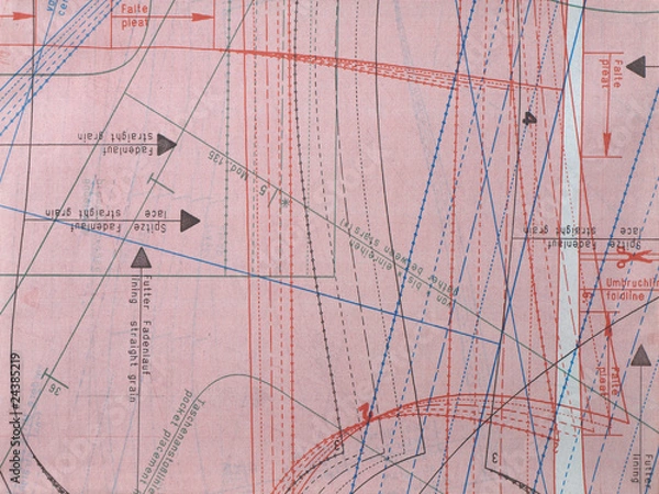 Obraz sewing patterns