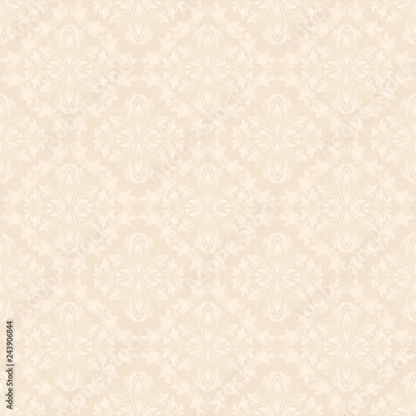 Fototapeta background with vintage ornament, seamless pattern