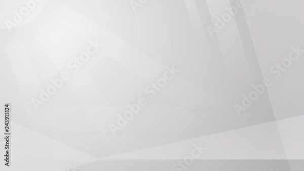 Obraz Smooth gray abstract background, for presentation template, website, eps10