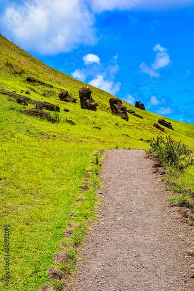 Fototapeta easter island statues