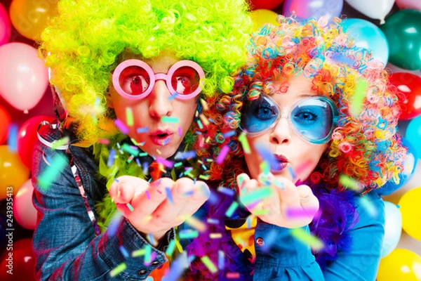 Obraz Freunde in karnevalsstimmung (Paar)