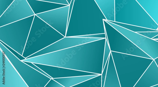 Fototapeta Abstract Low-Poly triangular modern background